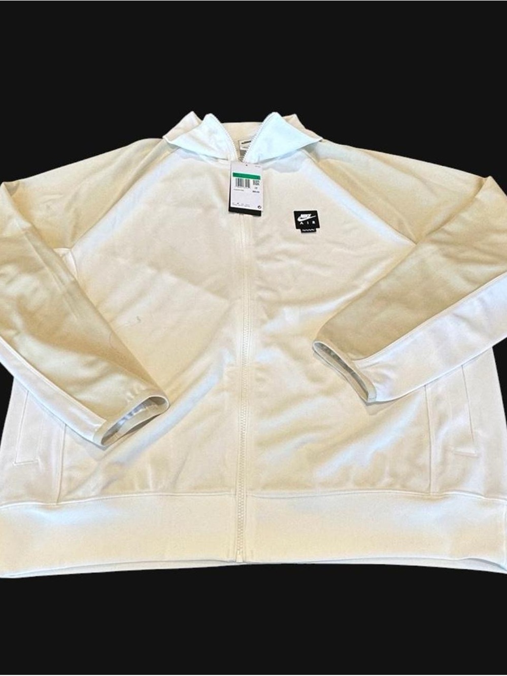 Nike White Lightweight Full-Zip Hoodie Jacket